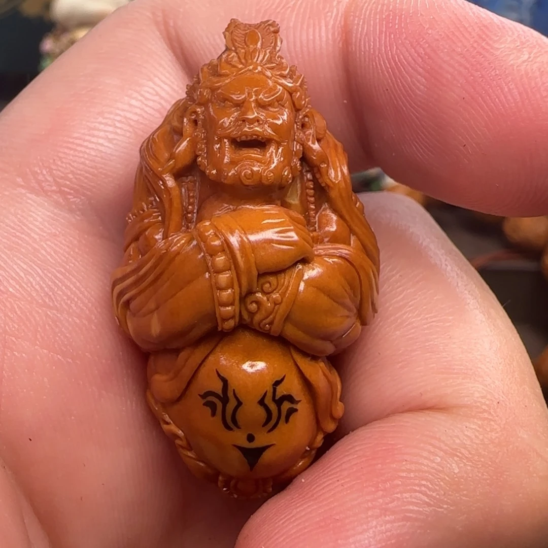 K***s橄榄核手串/手链山鬼2.3黄财神