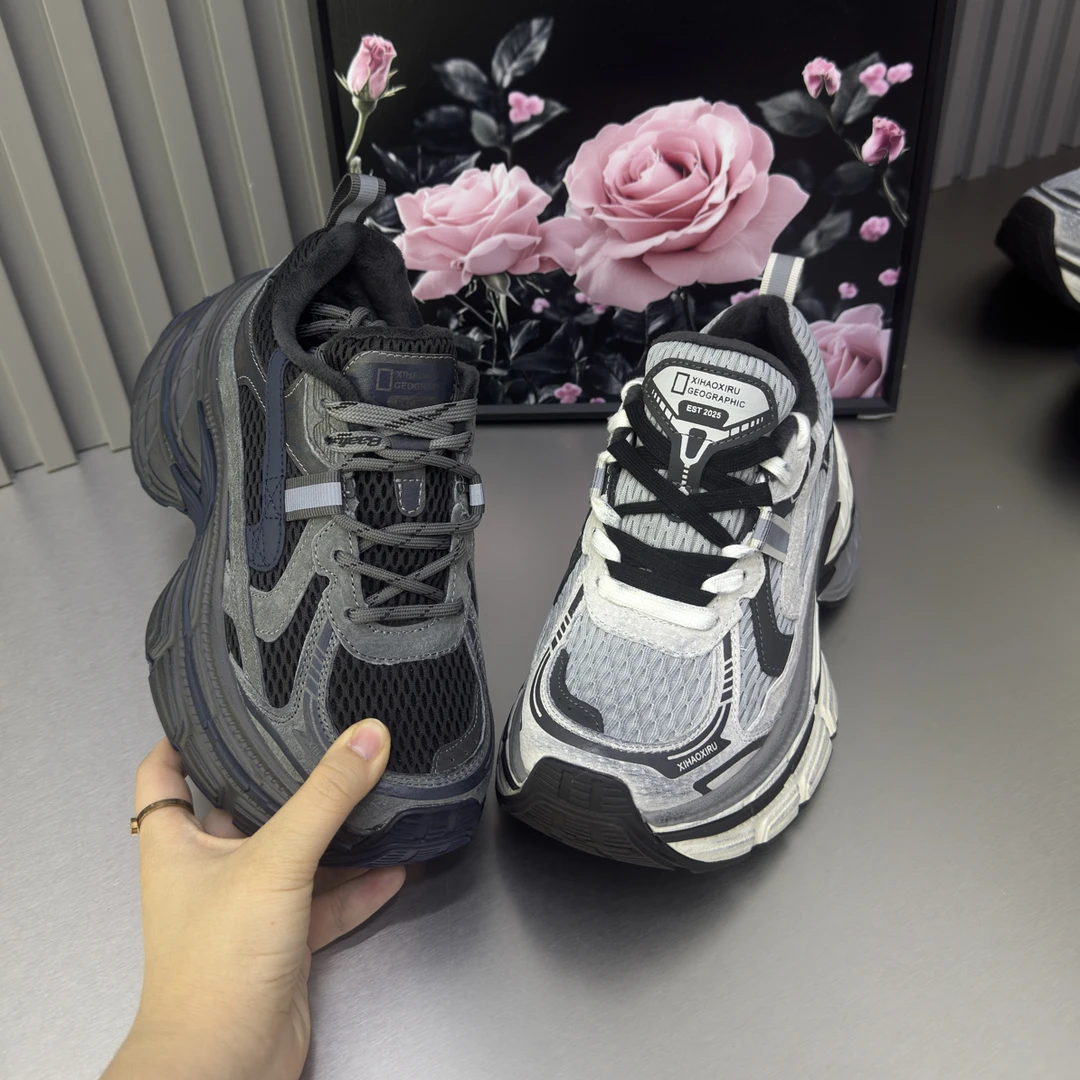 运动鞋厚底老爹鞋潮鞋女鞋潮流步鞋休闲鞋冬款女士百搭时尚加绒