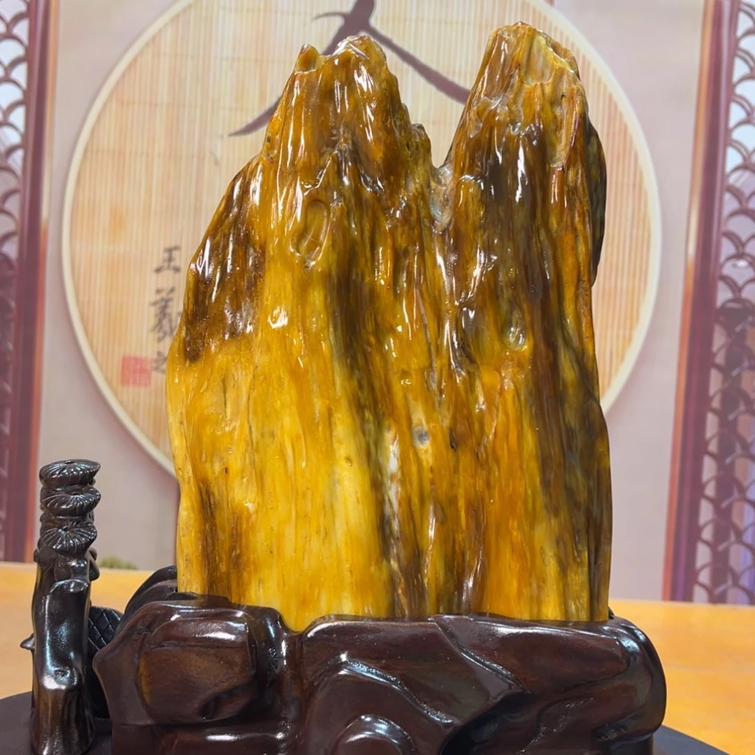 硅化玉（树化玉）未镶嵌摆件