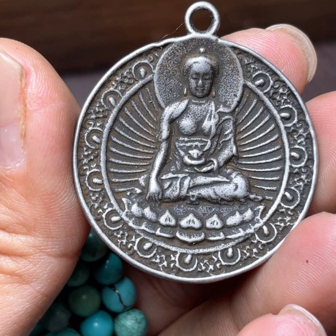 铜星月菩提吊坠项链