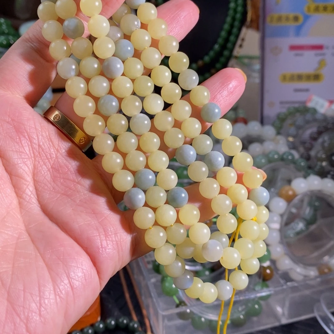 和田玉未镶嵌手链