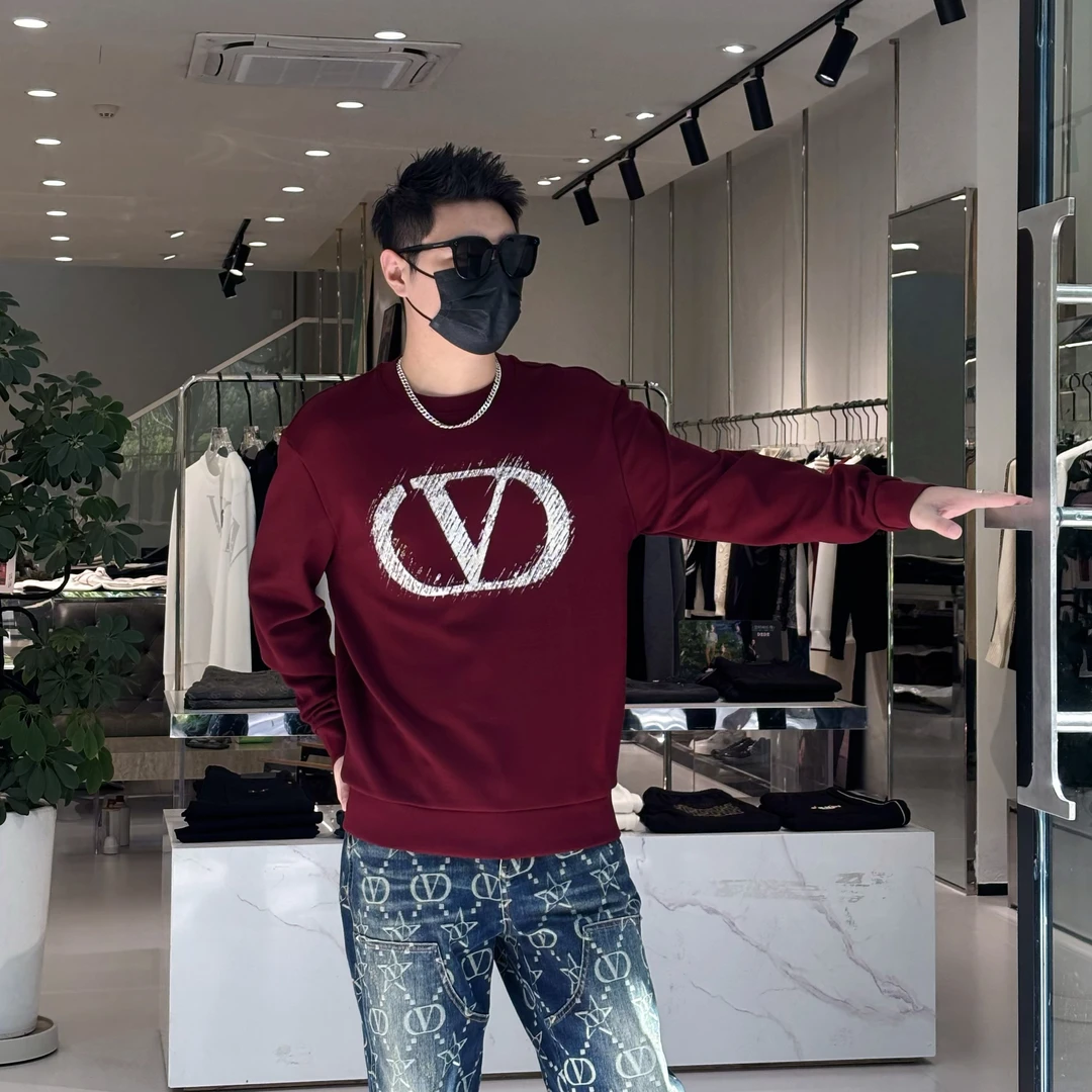 PRLUO VALENTIN新款男士秋冬加绒卫衣 柔软经典经典大气款