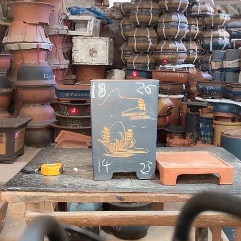 紫砂花盆高四六一个