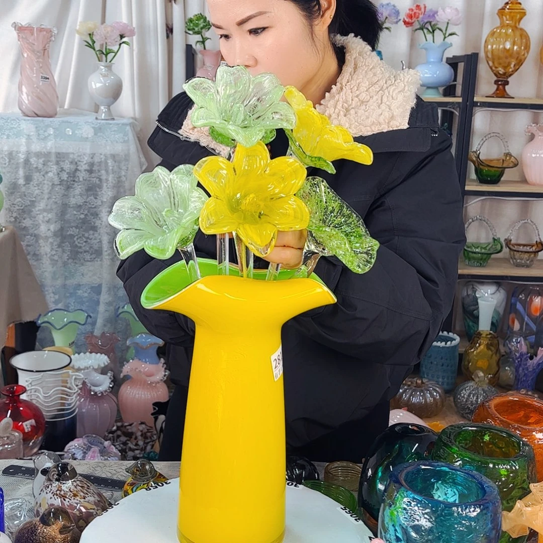 5夜光花1瓶 家悦琉璃工艺品不完美