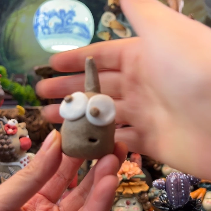 陶摆件小镇青花每日有新品