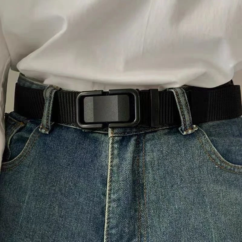 新款2025男女生腰带轻奢风花边百搭POP,null皮带男简约免打孔腰带