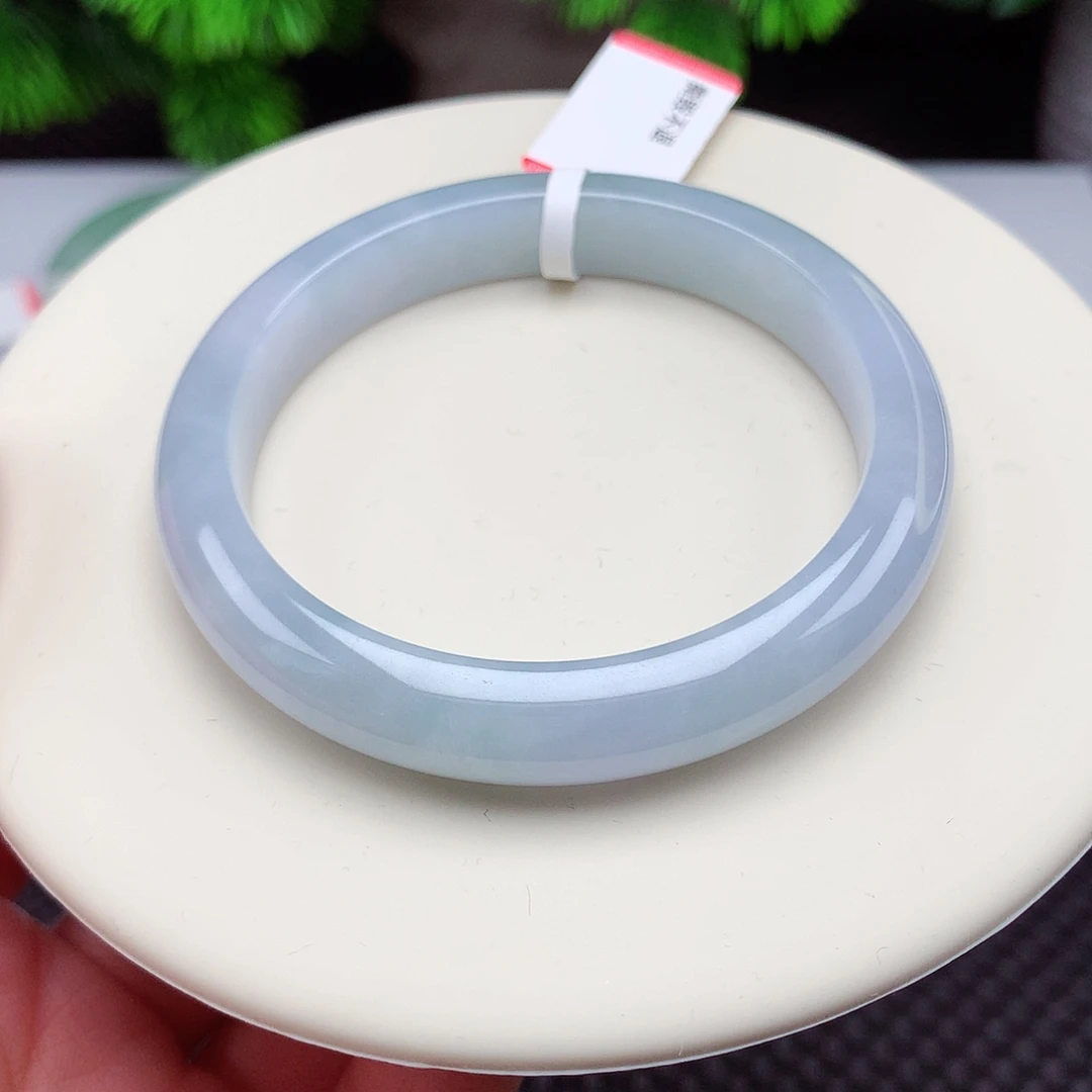 翡翠未镶嵌手镯52.5圈