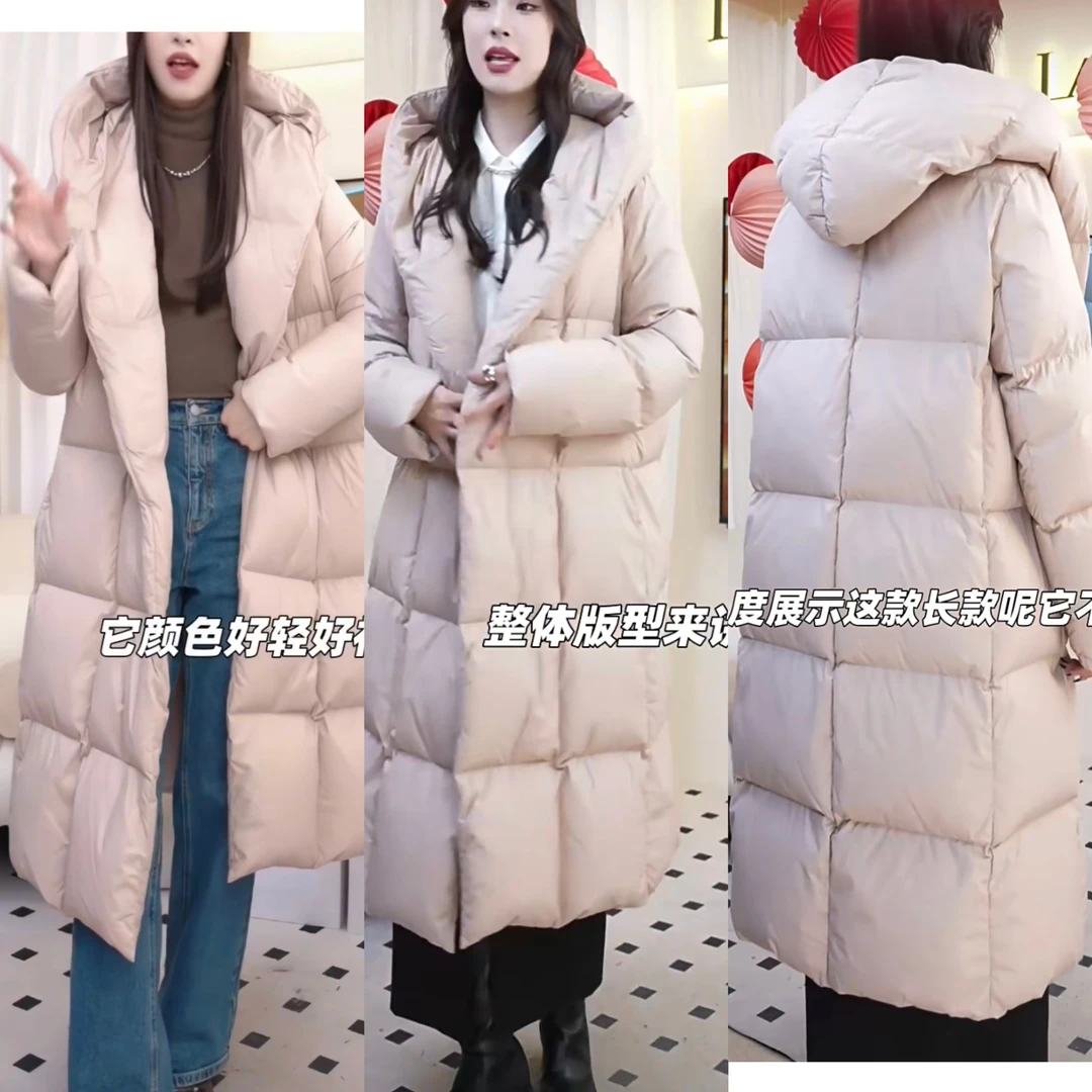 朗～2024冬季新款设计感通勤中长款大被子棉服（尺寸推荐看图五）