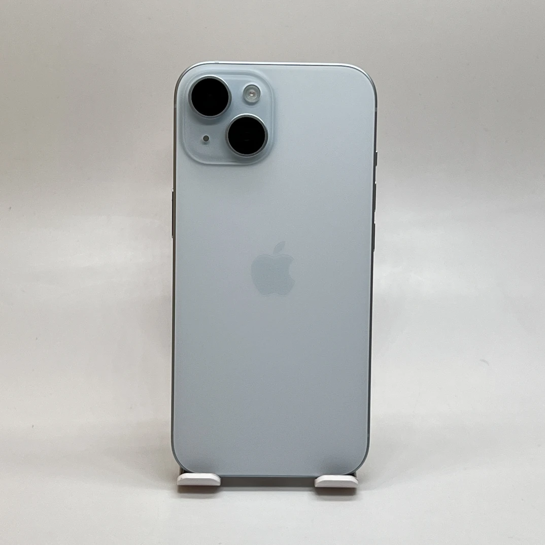 95新 Apple/苹果 苹果15/256G/蓝色/国行/爱思绿/原机有气密