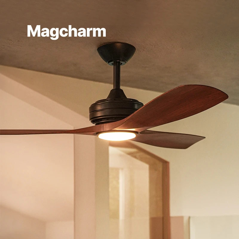 诺克飘逸餐厅中古风扇灯卧室客厅电风扇灯家用静音高端一体吊扇灯