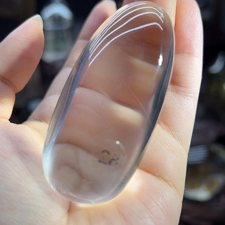 蓝针银山手握未镶嵌水晶