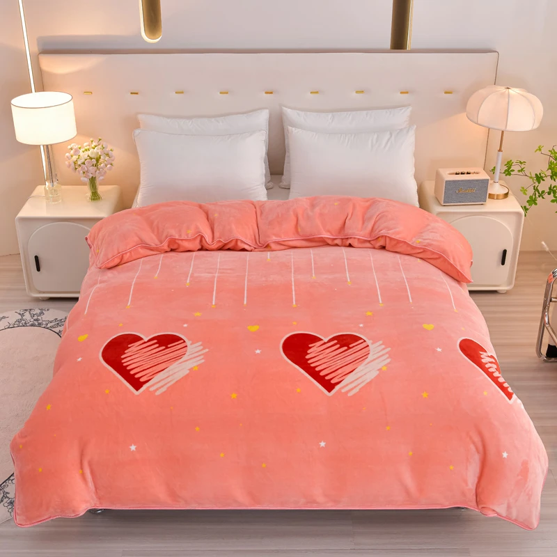 新款加厚牛奶绒单被套双面加绒单人双人印花套件单件被罩床上用品