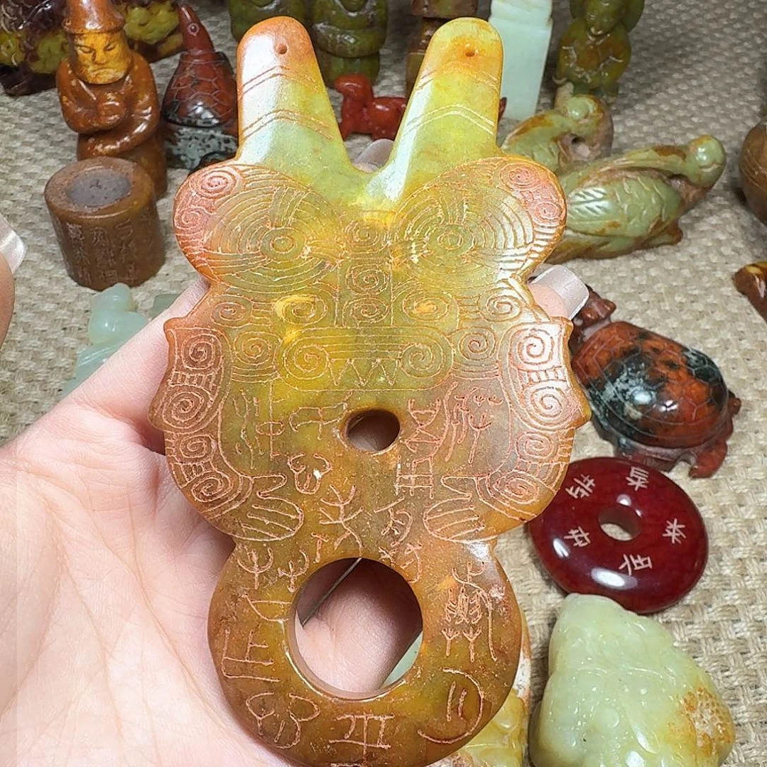 白玉菩提吊坠挂件