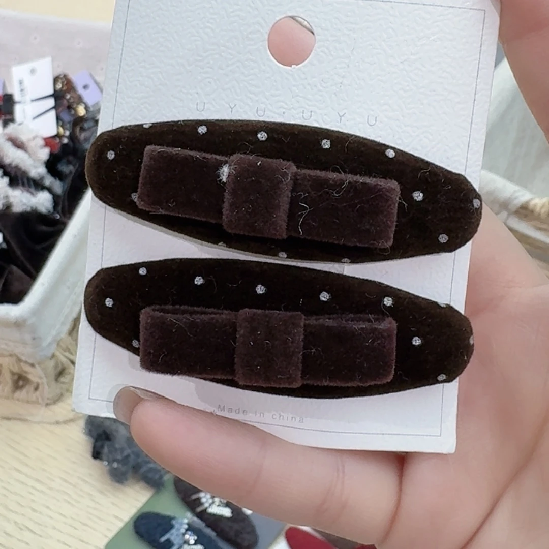 皮质非金属波点蝴蝶结拜拜