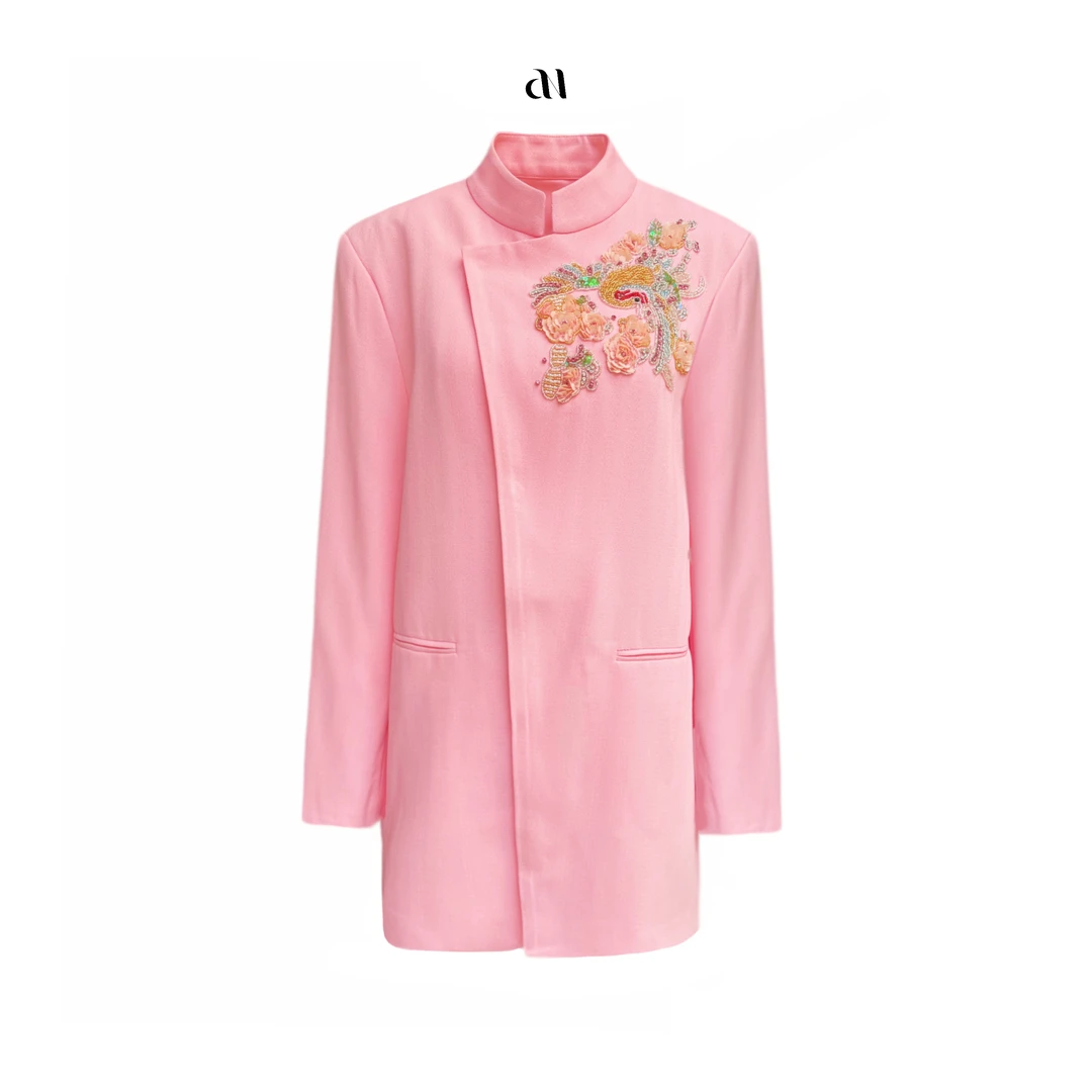 Aiko 专属新中式云肩刺绣外套