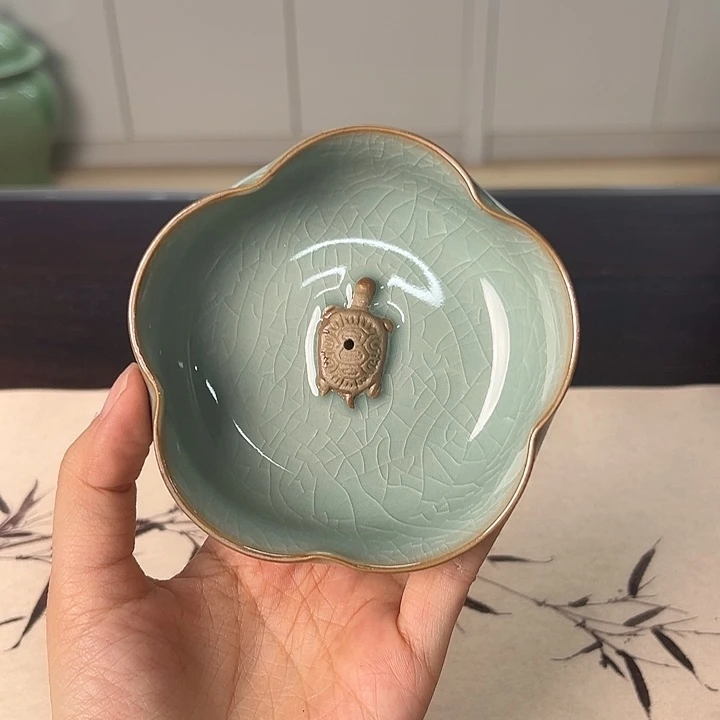龙泉云间青瓷小米茶器
