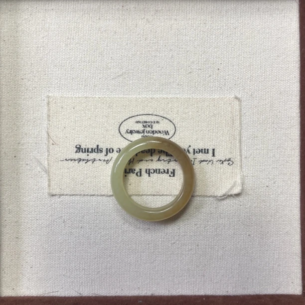 天然和田玉指环戒圈