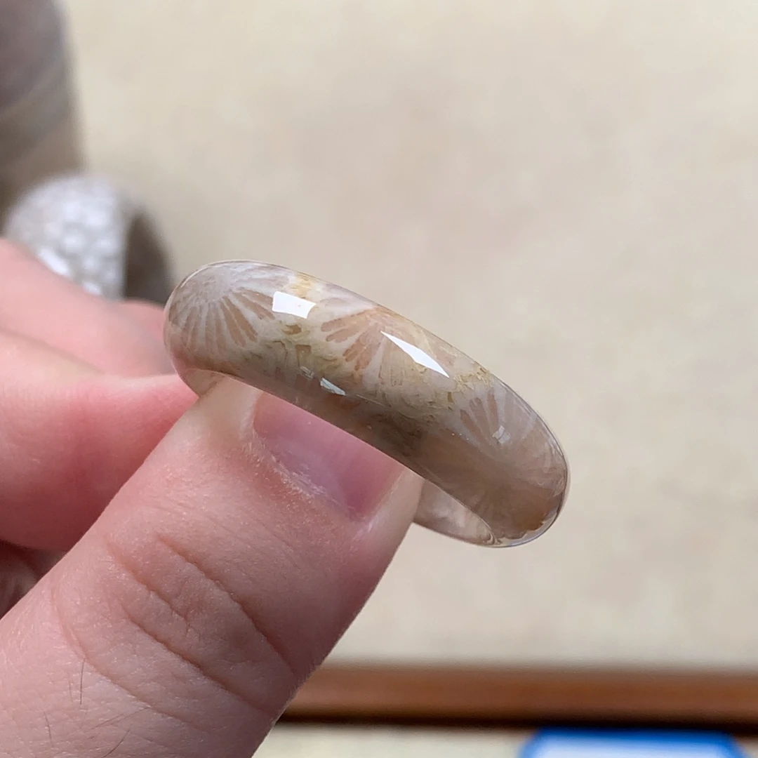 硅化珊瑚（珊瑚玉）直径24mm，60/个。未镶嵌