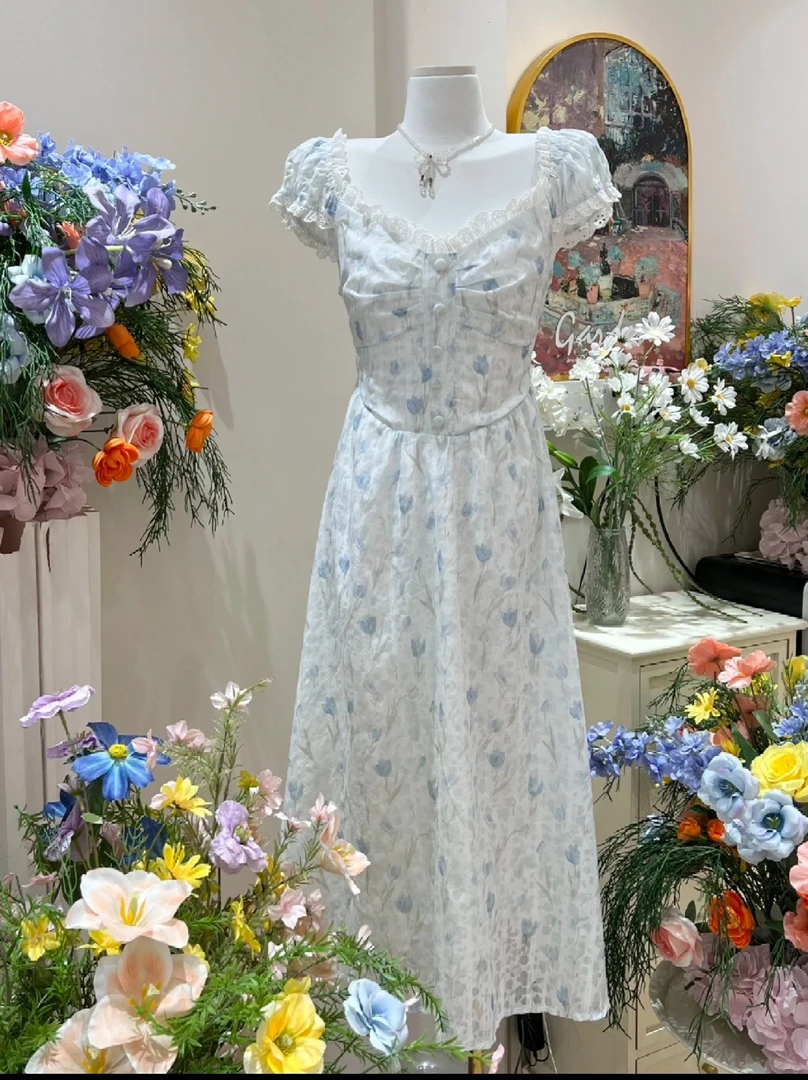 【赵CAI猫夏季】连衣裙法式显瘦小众气质（对应价格拍下备注编号）