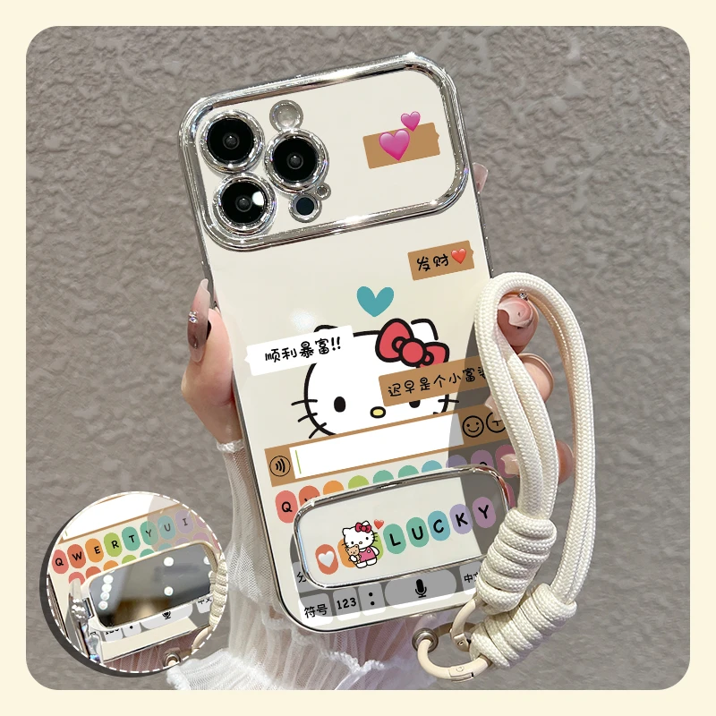 【苹果/华为/oppo/vivo/小米】适用猫咪键盘大视窗手机壳防摔套款