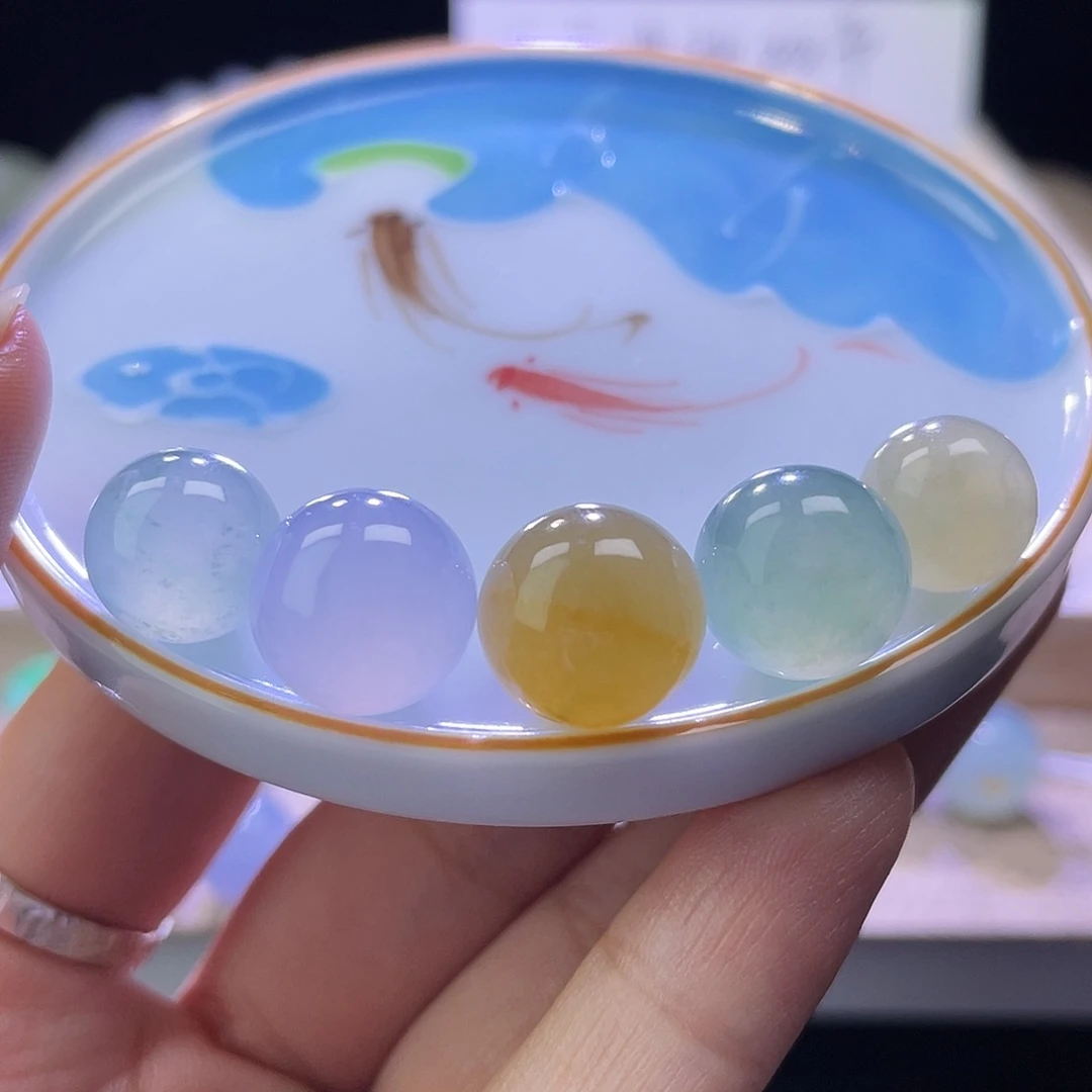 散珠翡翠展示链接勿拍缅甸翡翠a货一组