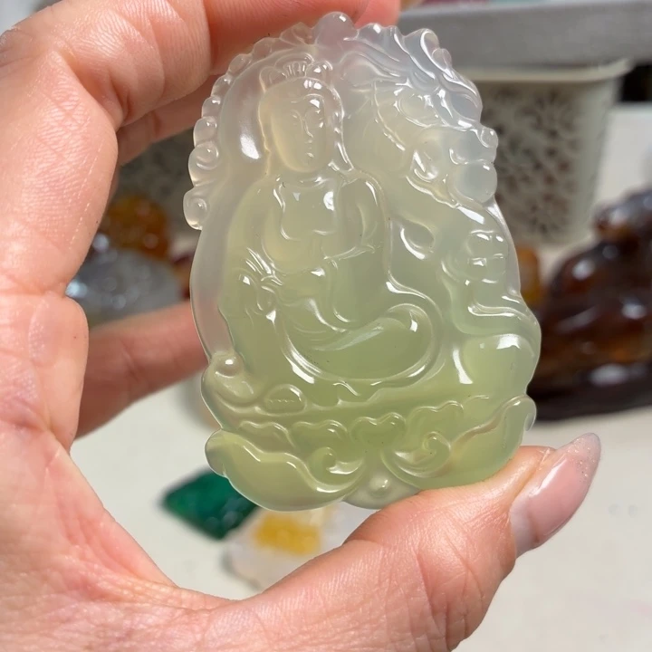 玛瑙/玉髓未镶嵌吊坠(不含链)