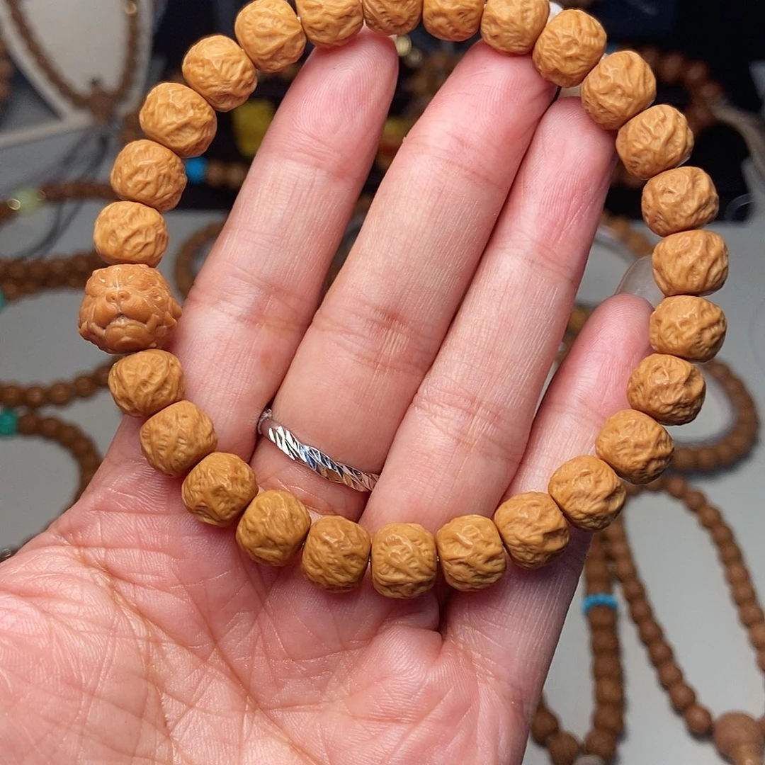 猴头核桃手串全品猴头观山无相尺寸10左右