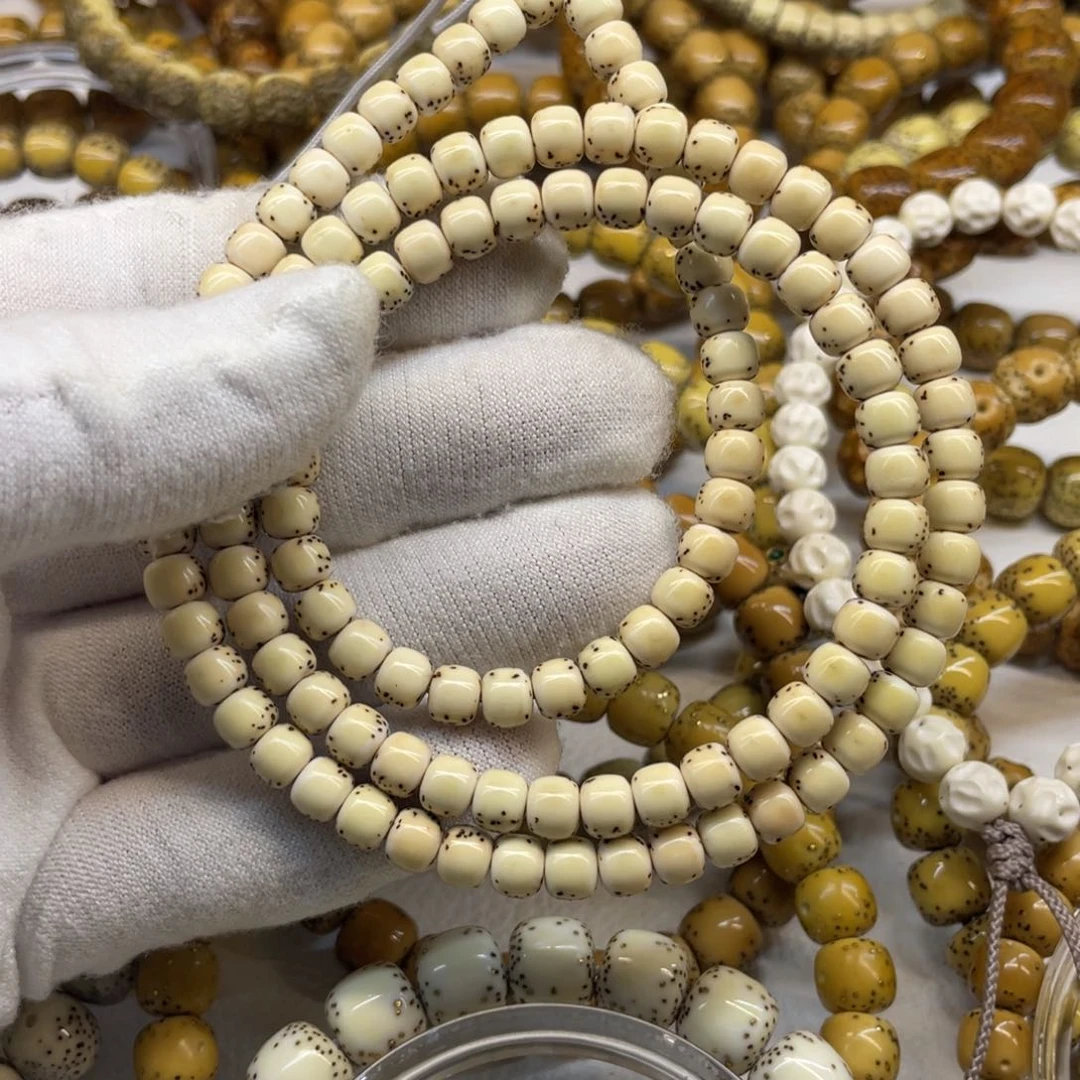 星月菩提吊坠原白6/5河豚大留白