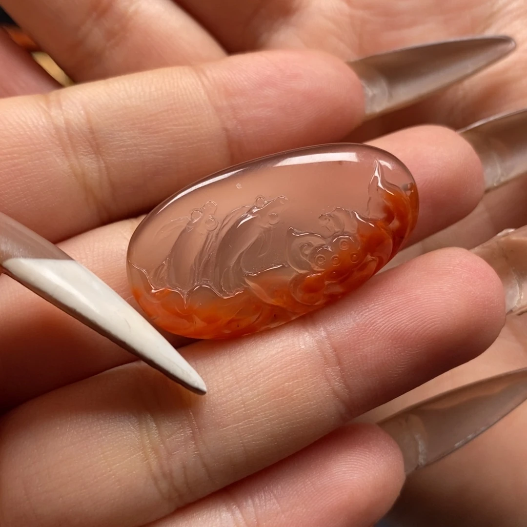 南红玛瑙未镶嵌吊坠(不含链)