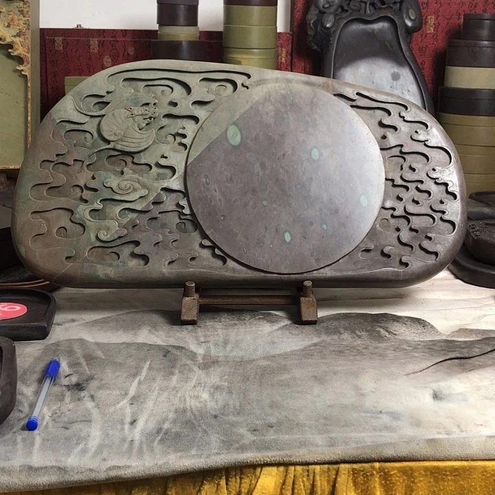 肇庆端砚老宋坑福在眼前砚