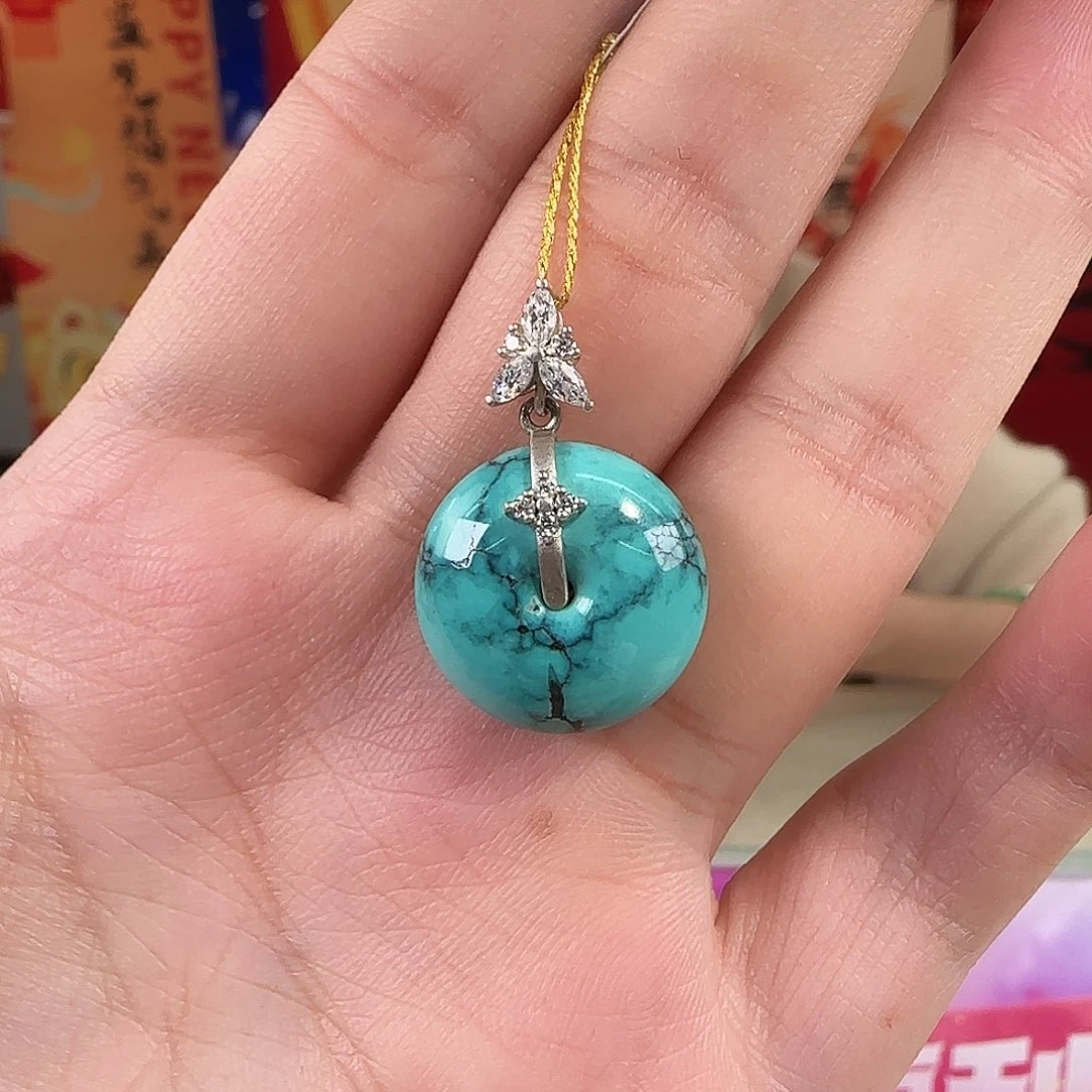 绿松石银S925镶嵌珠宝奇石