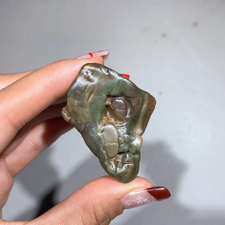 玛瑙/玉髓车挂合金石****缘411