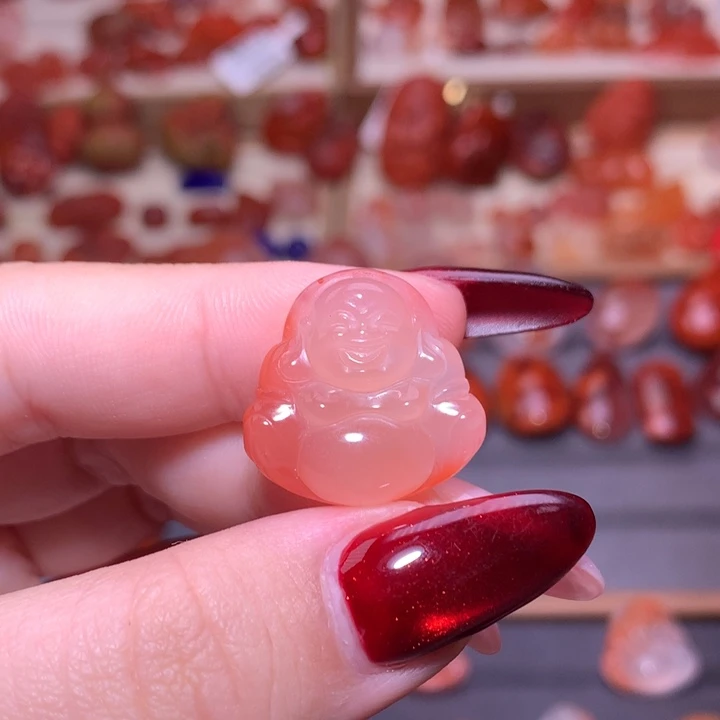 南红玛瑙合金颈饰佛公5