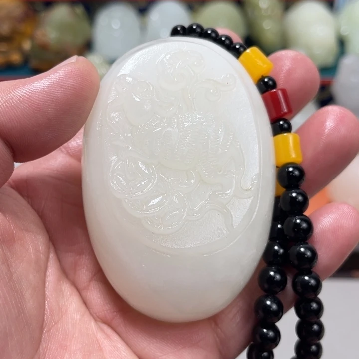 石材石材方解石手把件不退换