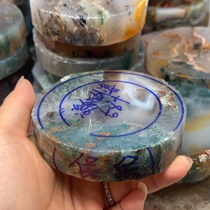 浚***婆定制玛瑙定制水草玛瑙手镯