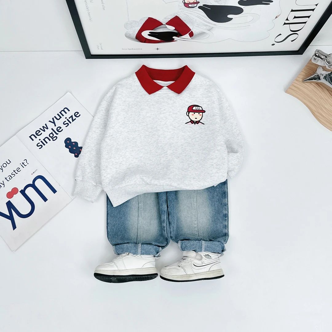 儿童卫衣长袖2025新款春装男童春秋上衣潮 DMC7299 悠悠童话童装