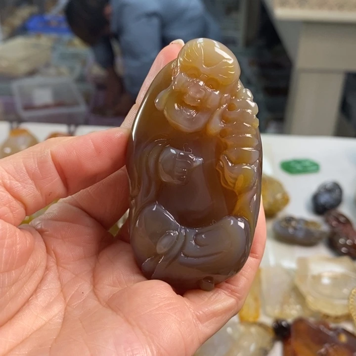 玛瑙/玉髓吊坠(不含链)未镶嵌