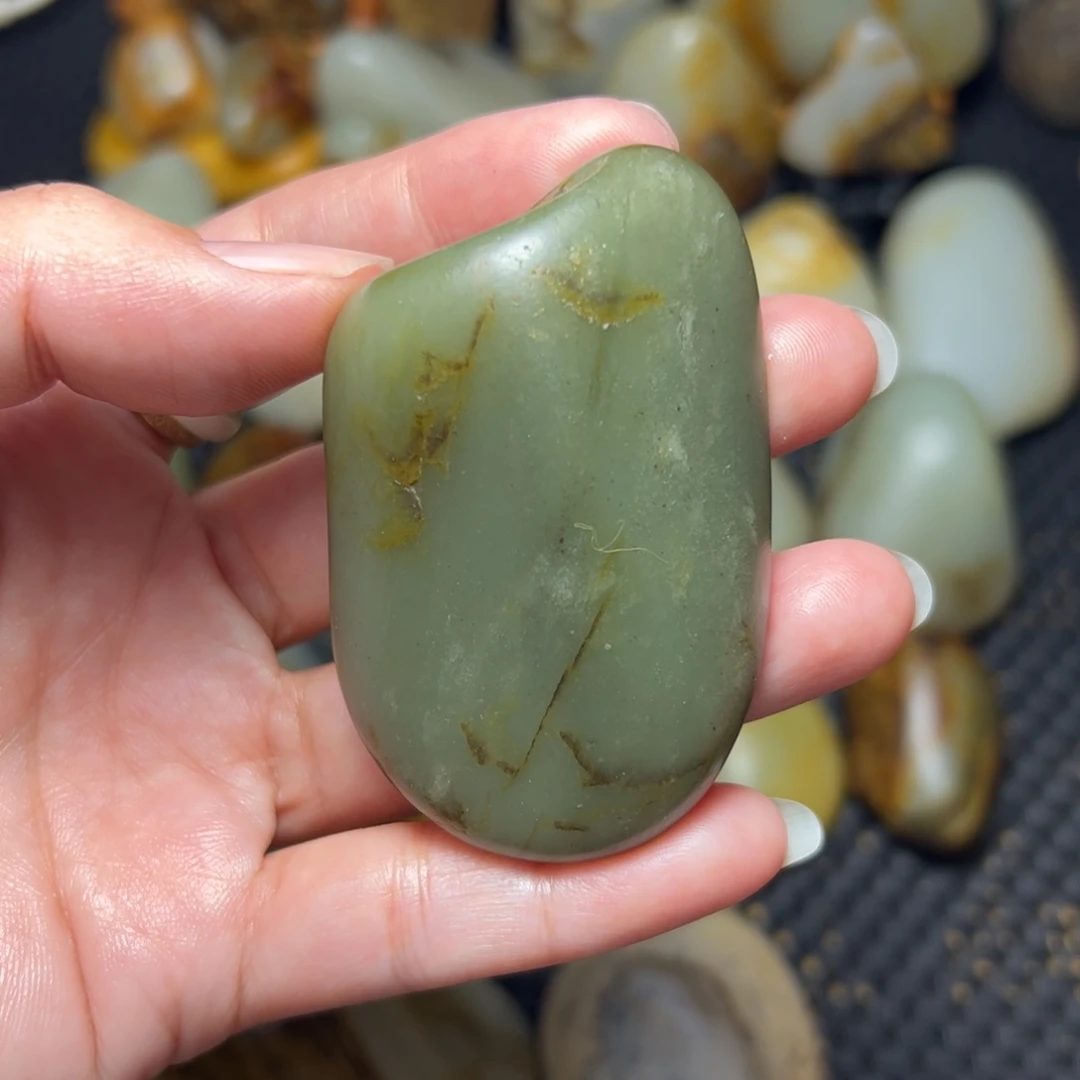 和田玉未镶嵌挂件40