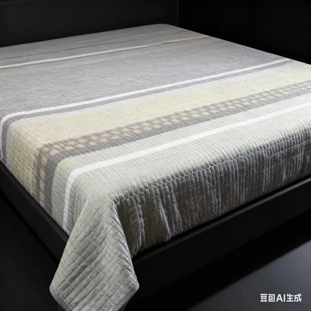 1【灰绿星斑】四季通用床盖