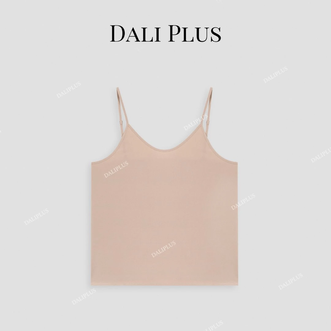 DALI PLUS百搭素雅内搭防走光打底气质减龄吊带背心-D5ST5013