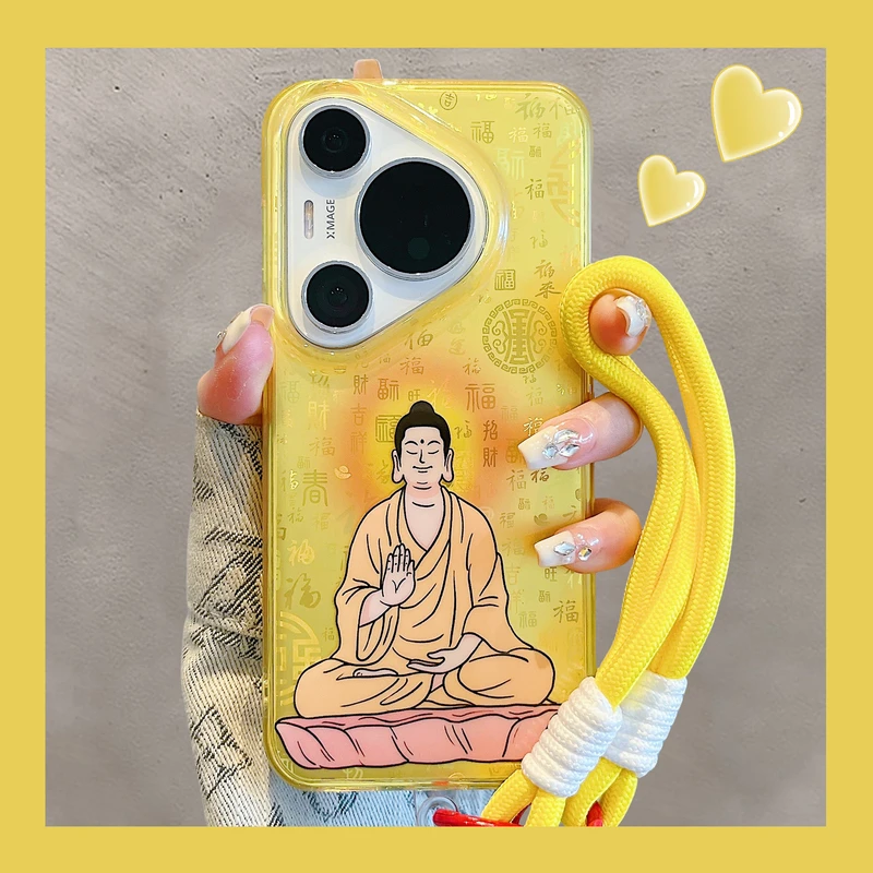 适用华为pura70pro+手机壳mate70pro新中式百福图佛祖观音mate60p