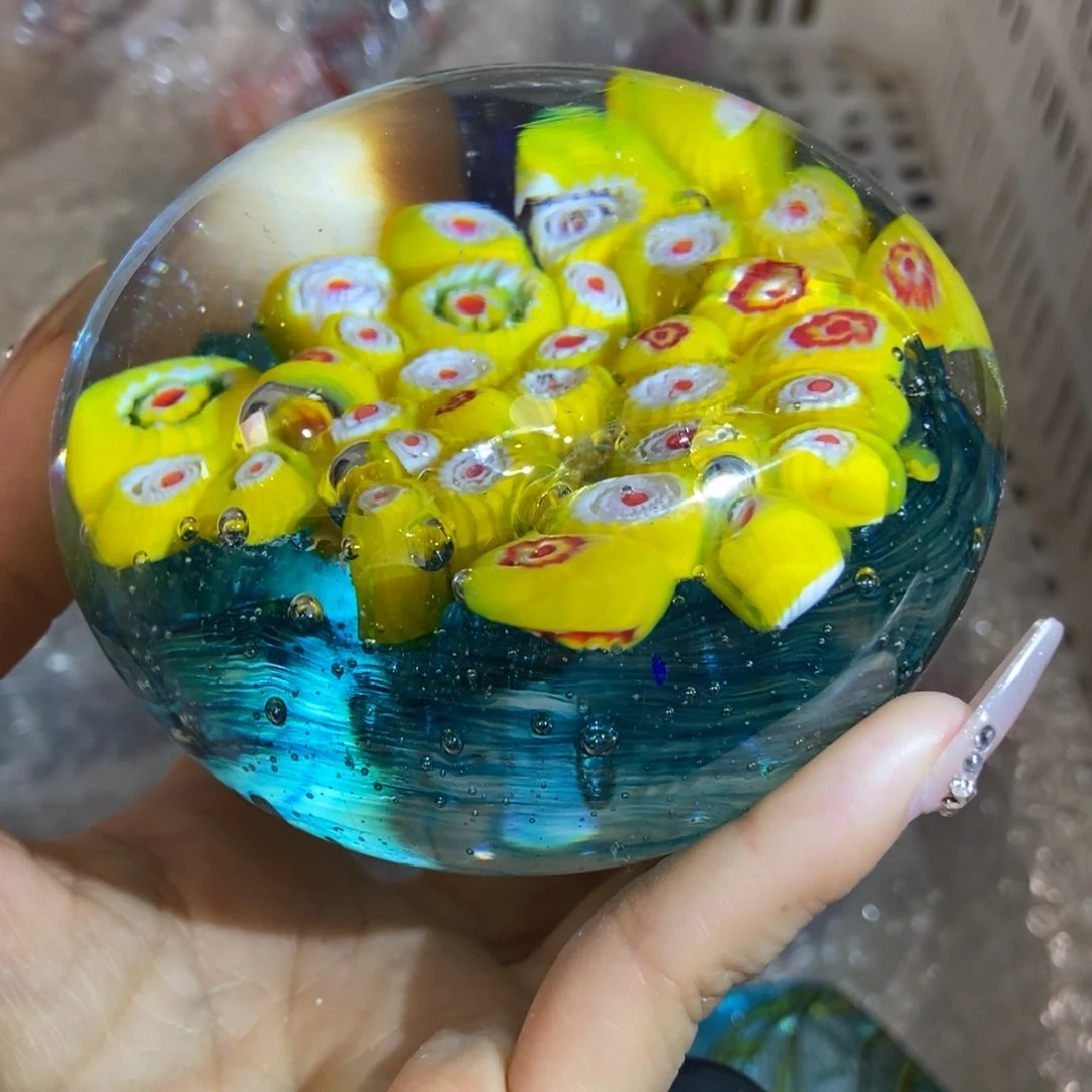 琉璃手工艺品天*色微瑕