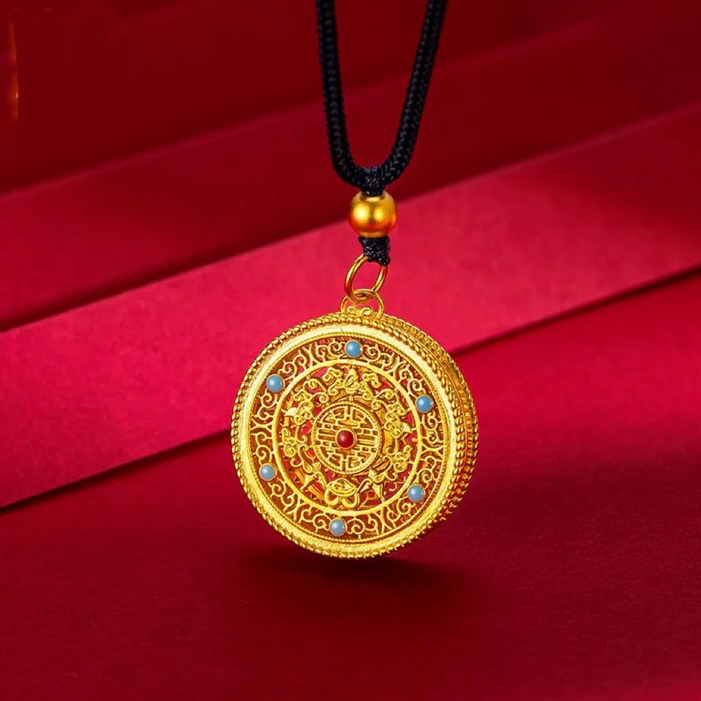 【新年福利】国潮福字镂空新中式吊坠八宝罗盘吊坠