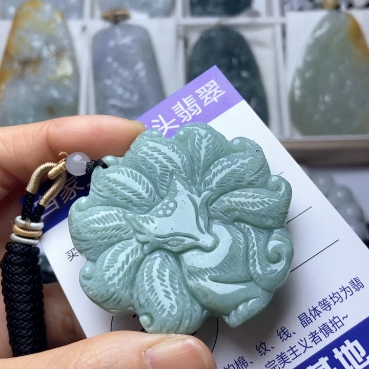 翡翠未镶嵌挂件翡翠