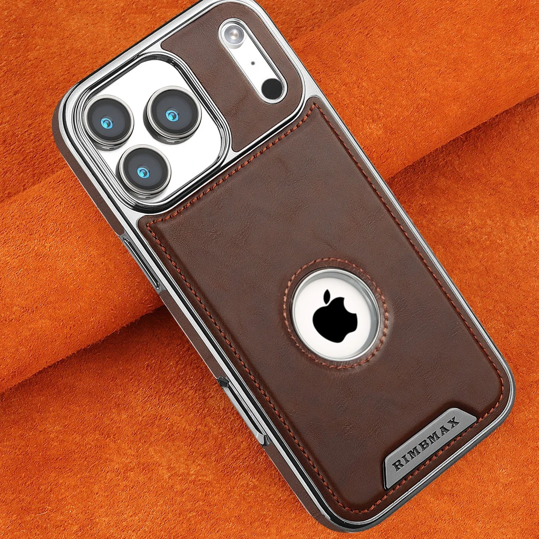 适用苹果17ProMax磁吸手机壳高档商务皮套iPhone161514防摔高级感