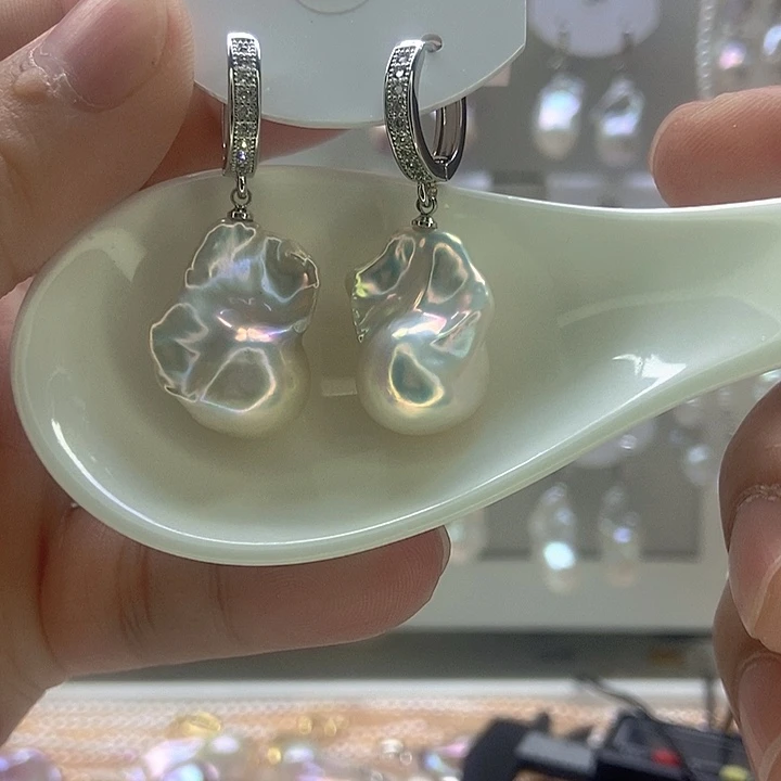 舞***1颈饰淡水珍珠银S925镶嵌85