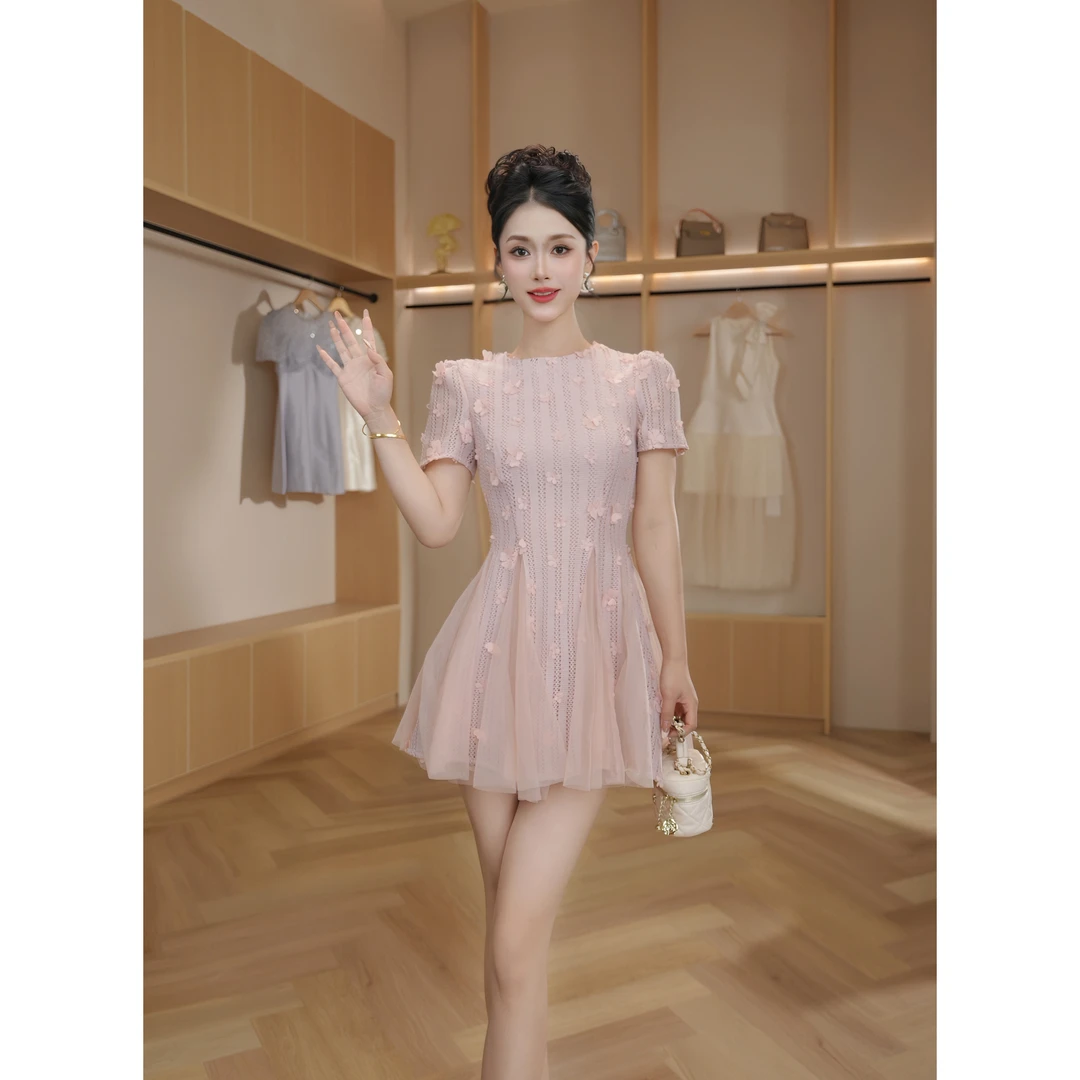 【设计师定制】新款气质轻奢名媛百搭高级感连衣裙31239