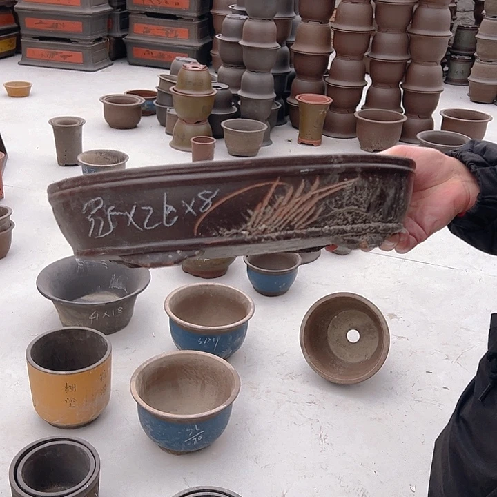 紫砂花盆特价清仓处理