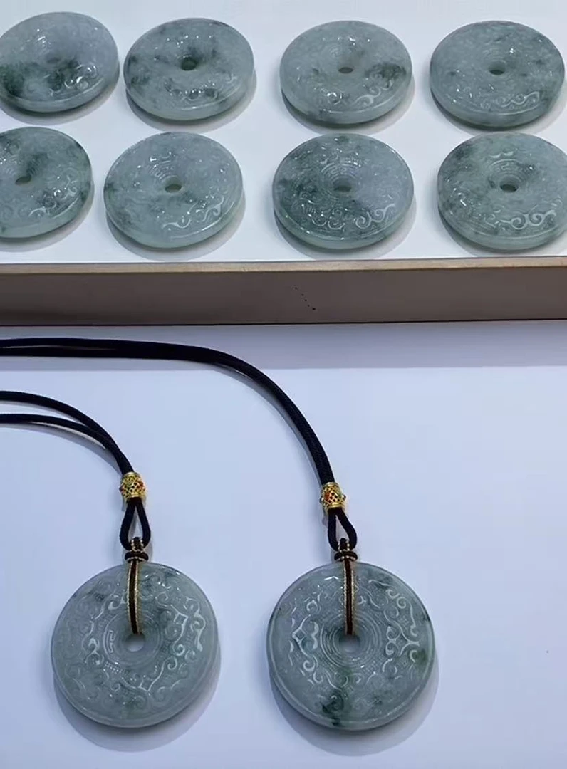 306409/天然缅甸翡翠A货平安扣   多样性一件发