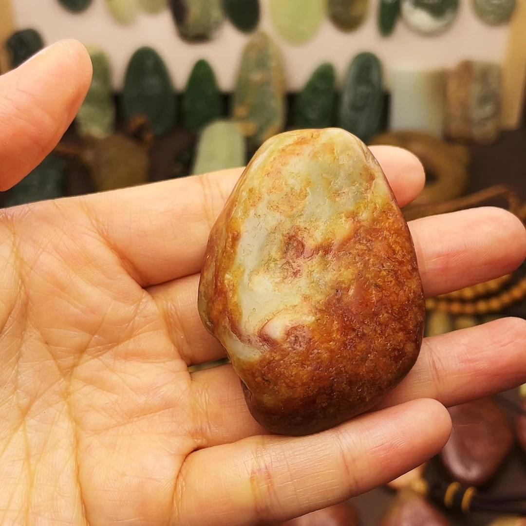 岫岩河磨玉（透闪石质玉）未镶嵌颈饰